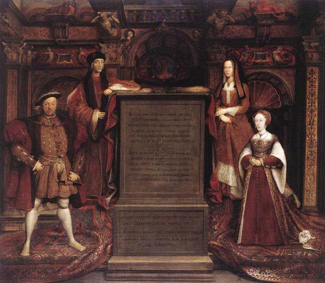 Leemput, Remigius van Henry VII, Elizabeth of York, Henry VIII, and Jane Seymour oil painting picture